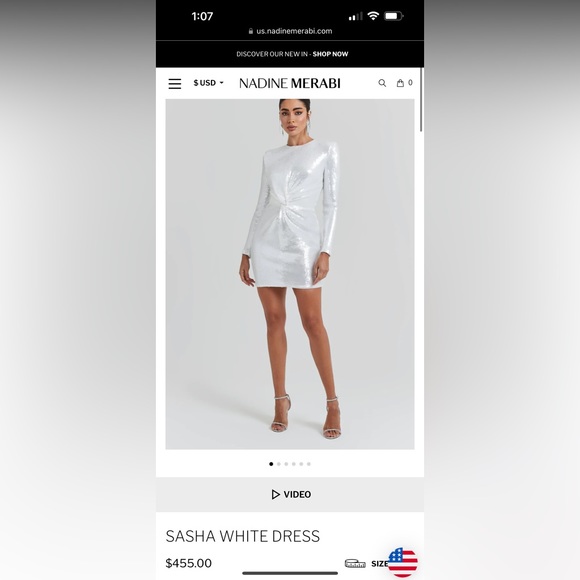 Nadine Merabi Sasha White Dress - Picture 3 of 5